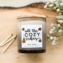11 oz. Grey Ombre Jar - Cute Fall Labels