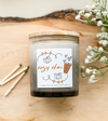 11 oz Grey Ombre Jar- Cozy Fall Labels
