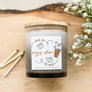 11 oz Grey Ombre Jar- Cozy Fall Labels