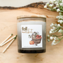 11 oz Grey Ombre Jar- Cozy Fall Labels