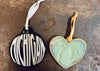Ceramic Heart Of Michigan Ornaments