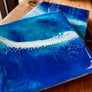 Single Resin Coaster - Wave/Water Design