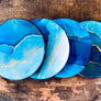 Nature Inspired Marble Resin Coaster Set