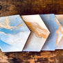 Nature Inspired Marble Resin Coaster Set