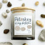 11 oz Clear Candle Jars - Petoskey is My Birthstone