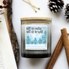 11 oz. Grey Ombre Jar Candle - Winter & Holiday Double Wicks
