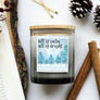 11 oz. Grey Ombre Jar Candle - Winter & Holiday Double Wicks