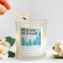11 oz. Clear Jar Candle - Winter & Holiday Double Wicks