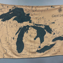 Great Coast Michigan Map Blanket