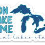 On Lake Time (Great Lakes) | Decal