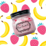 8 oz Candle Jars - Strawberry Banana