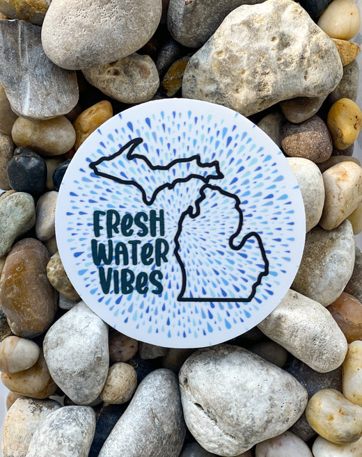 Fresh Water Vibes (Michigan) | Decal