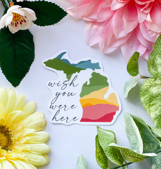 Wish You Were Here (Michigan) | Decal