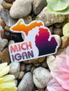 Colorful Michigan Waves | Decal