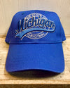 Blue Michigan Swoosh Hat - Robin Ruth