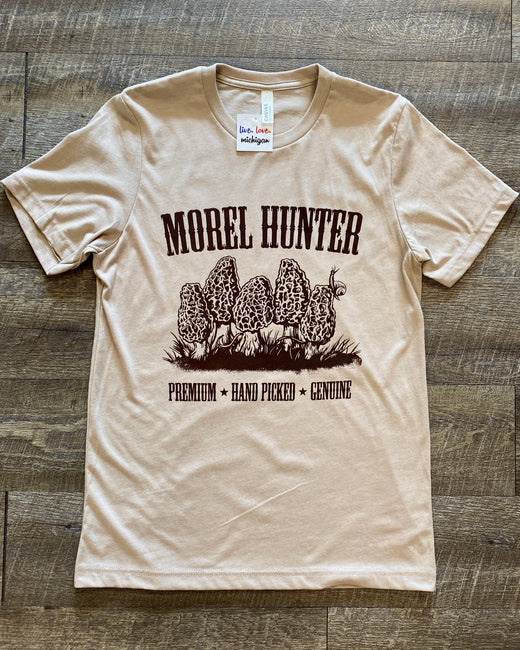 Morel Hunter Tee - Live. Love. Michigan.