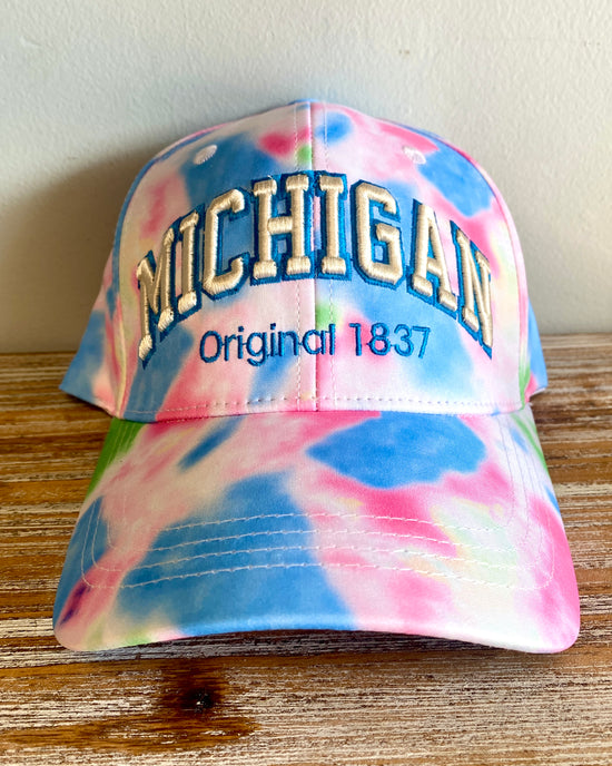 Tie Dye Michigan Baseball Hat - Robin Ruth