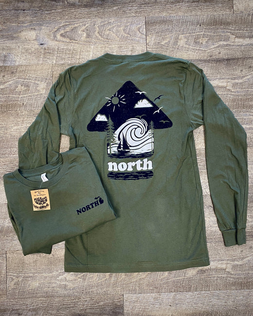 Up North Long Sleeve Tee - Michigan Vibes