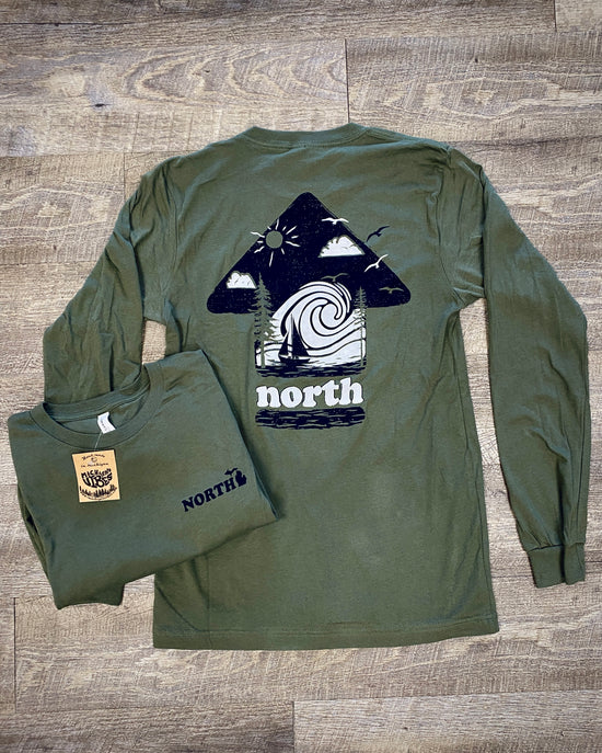 Up North Long Sleeve Tee - Michigan Vibes