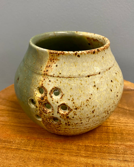 Speckled Tea Light Holder - Thrifted Decor