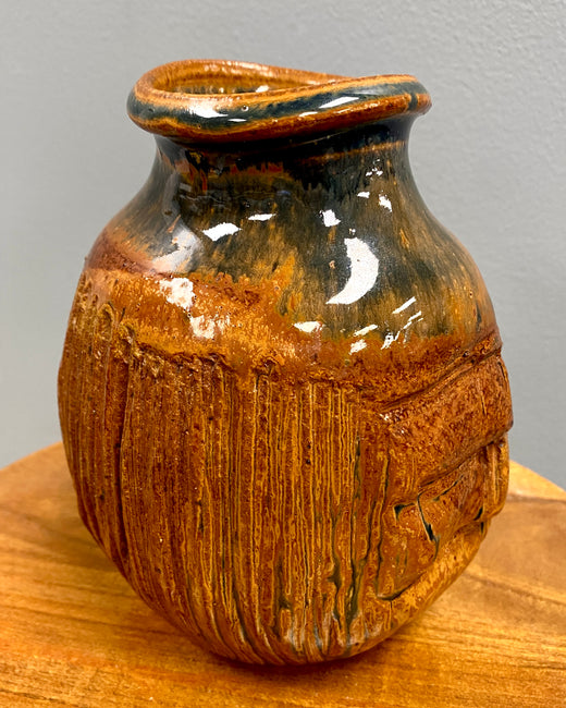 Textured Pottery - Thrifted Decor