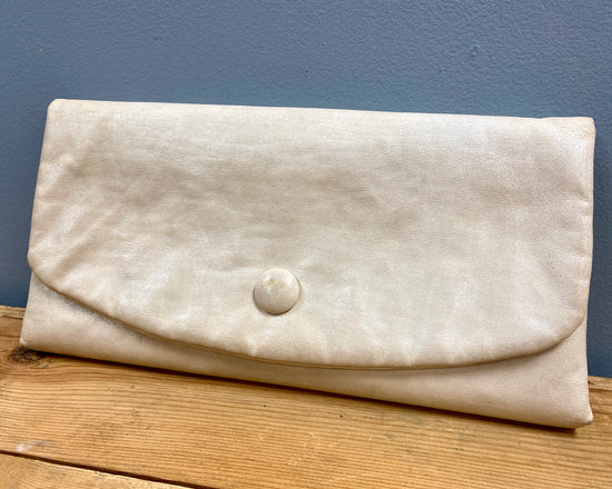 Vintage Leather Clutch - Thrifted Bags