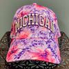 Tie Dye Michigan Baseball Hat - Robin Ruth