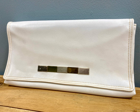 Vintage Leather Clutch - Thrifted Bags