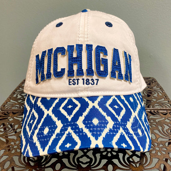Diamond Michigan Baseball Hat - Robin Ruth