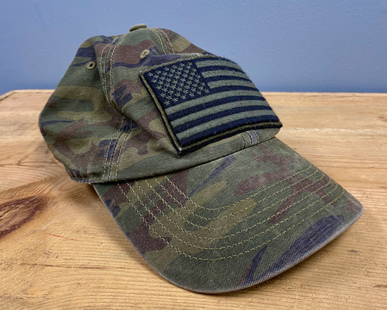 Camo American Flag Hat - Thrifted Accessories