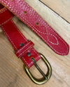 Vintage Leather Belt - Thrifted Accessories