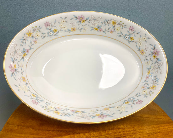 Pastel Floral Dish - Thrifted Decor
