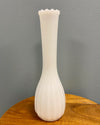 Milk Glass Vase - Thrifted Decor