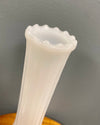 Milk Glass Vase - Thrifted Decor