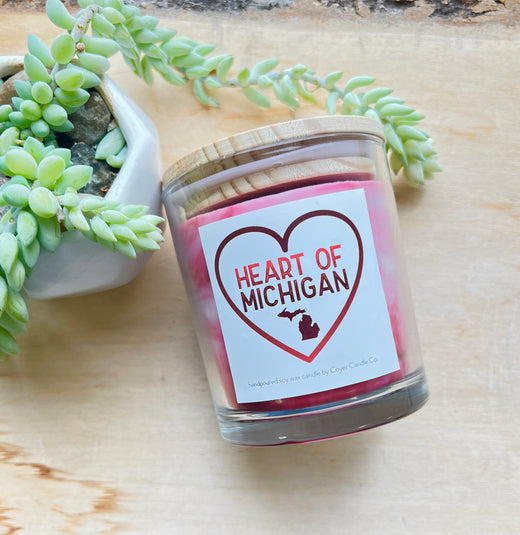 11 oz Clear Candle Jars - NEW Michigan Labels!