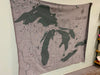 Great Coast Michigan Map Blanket