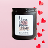 9 oz. Black Jar Candle - Illustrated Valentine's Day Collection