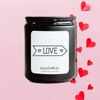 9 oz. Black Jar Candle - Illustrated Valentine's Day Collection