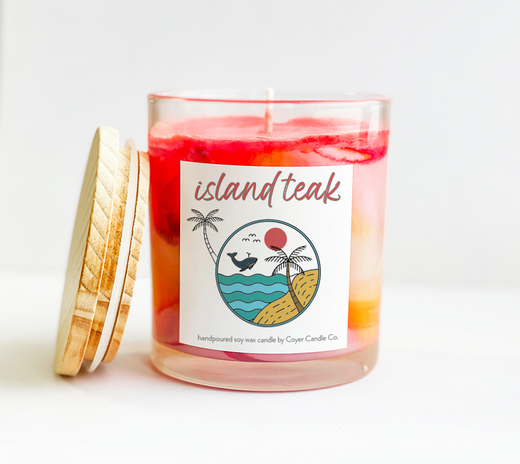 11 oz Candle Jars - Island Teak NEW!