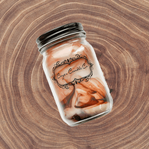 16 oz Candle Jars - Mahogany Teakwood
