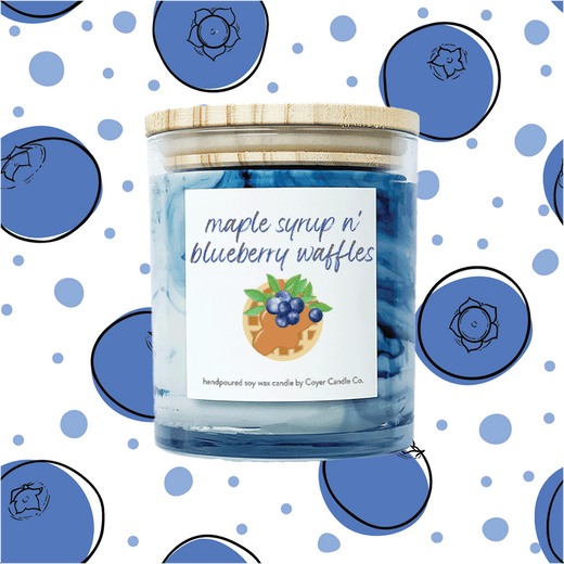 11 oz Candle Jars - Maple Syrup 'n Blueberry Waffles