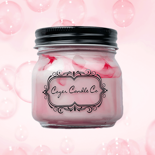 8 oz Candle Jars - Pink Champagne