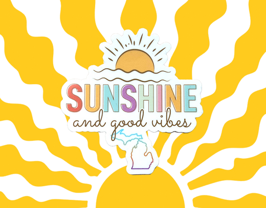 Michigan Sunshine & Good Vibes | Decal
