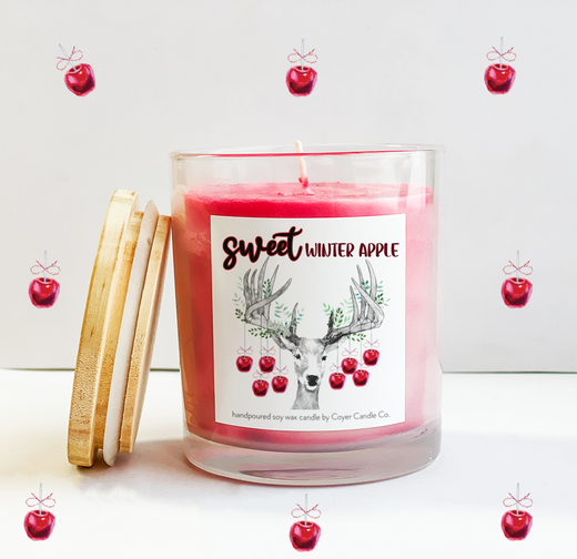 11 oz Candle Jars - Sweet Winter Apple