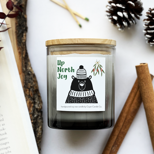 11 oz. Grey Ombre Jar Candle - Winter & Holiday Collection