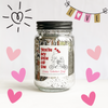 16 oz. Silver Glimmery Jar Candles - Valentine's Day