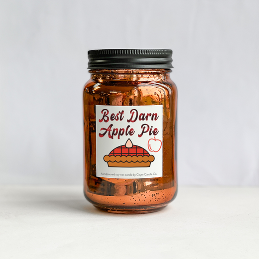 16 oz. Glimmery Speckled Rust Pint Jar Candles - Fall Collection