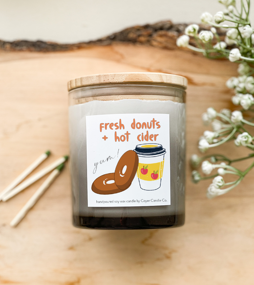 11 oz. Grey Ombre Jar Candle - Autumn Collection