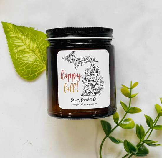 9 oz. Smoked Jar Candle - Autumn Botanical Collection