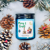 9 oz. Cobalt Jar Candle - Merry & Bright